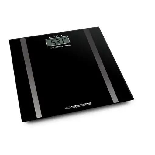 Esperanza EBS018K báscula de baño Rectángulo Negro Báscula personal electrónica