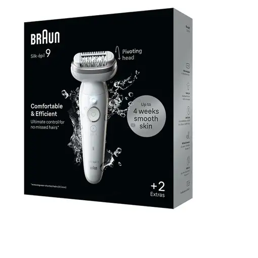 Braun Silk-épil 9 BR2-225328 depiladora 40 pinzas Gris, Blanco