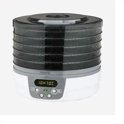 H.Koenig DSY700 deshidratador de alimentos Negro, Gris, Blanco 250 W