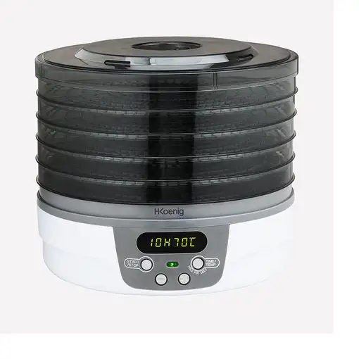 H.Koenig DSY700 deshidratador de alimentos Negro, Gris, Blanco 250 W
