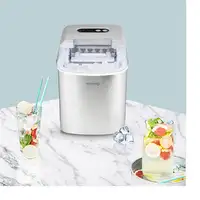 H.Koenig KB14 Máquina para hacer cubitos de hielo portátil 12 kg/24h 120 W Plata