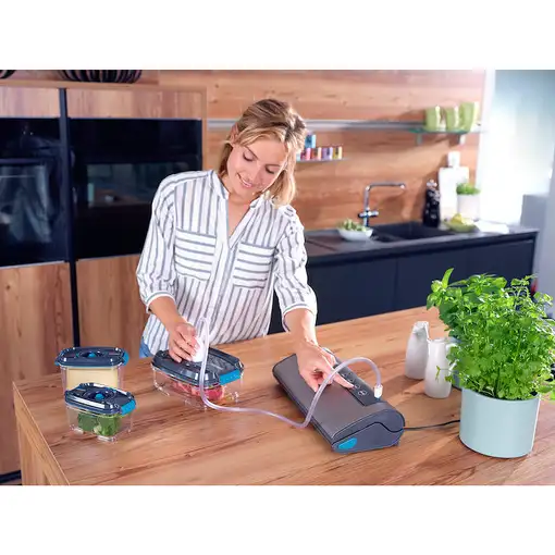 Leifheit Vacu Power 500 sellador al vacío 500 mbar Plata