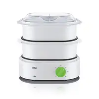 Braun FS 3000 vaporizador 2 cesta(s) Encimera 850 W Verde, Blanco
