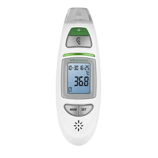 Medisana TM 750 termómetro digital Termómetro con sensor remoto Blanco Oído, Frent