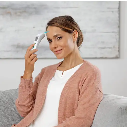 Medisana TM 760 Termómetro con sensor remoto Blanco Frente Botones