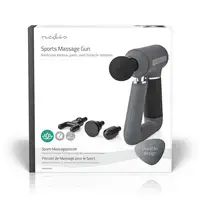 Nedis HCMSG300 masajeador Atrás, Cuello Gris