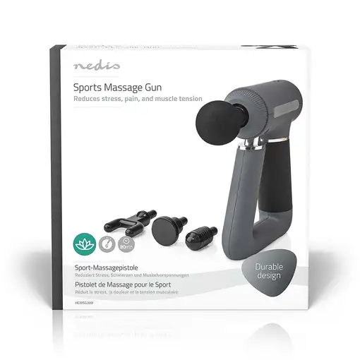 Nedis HCMSG300 masajeador Atrás, Cuello Gris