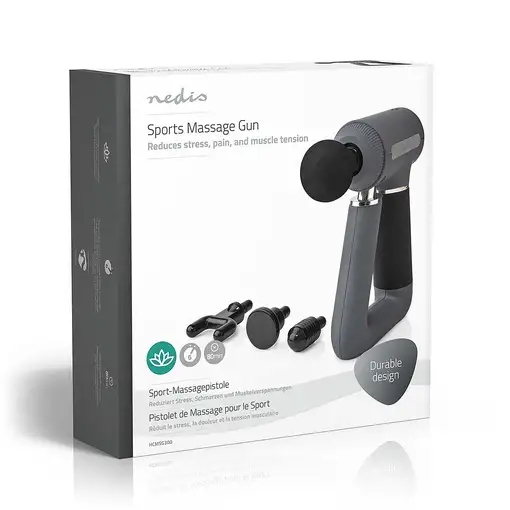 Nedis HCMSG300 masajeador Atrás, Cuello Gris