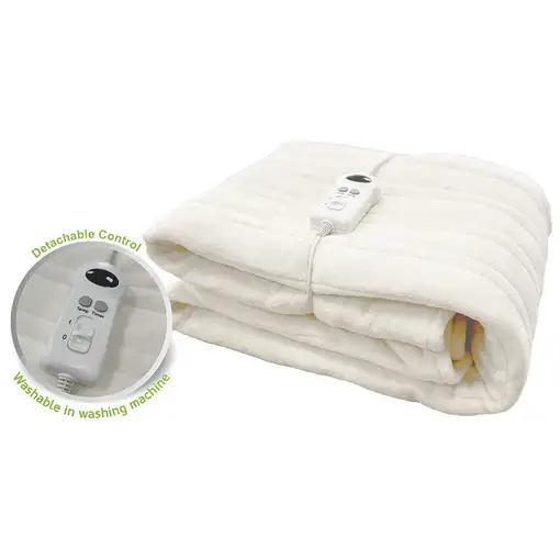 Haeger EB-180.002A manta eléctrica y almohadilla 120 W Blanco Vellón