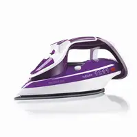 Haeger Pro Glider 2600 Plancha vapor-seco Suela de cerámica 2600 W Violeta, Blanco