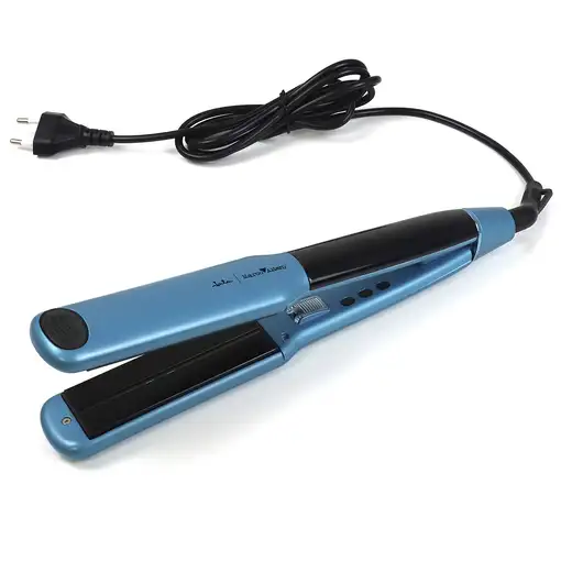 JATA JBPP5570 Utensilio de peinado Plancha de pelo Caliente Negro, Azul 60 W 2 m