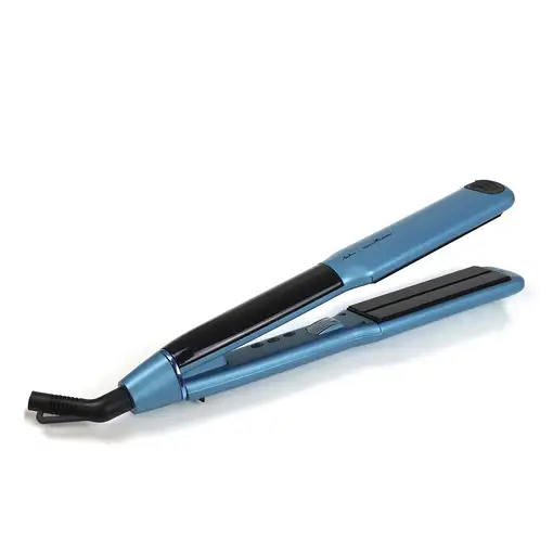 JATA JBPP5570 Utensilio de peinado Plancha de pelo Caliente Negro, Azul 60 W 2 m