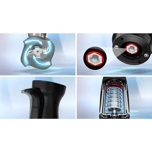 Bosch Serie 6 MSM6M623 batidora Batidora de mano 1000 W Negro, Acero inoxidable