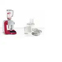 Bosch MUM58720 robot de cocina 1000 W 3,9 L Gris, Rojo, Acero inoxidable
