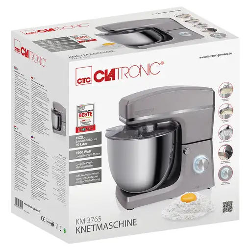Clatronic KM 3765 robot de cocina 1500 W 10 L Acero inoxidable