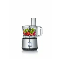 Severin KM 3892 robot de cocina 1200 W 1,5 L Negro, Acero inoxidable, Transparente
