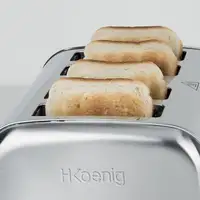 H.Koenig TOS14 tostadora 4 4 rebanada(s) 1700 W Metálico