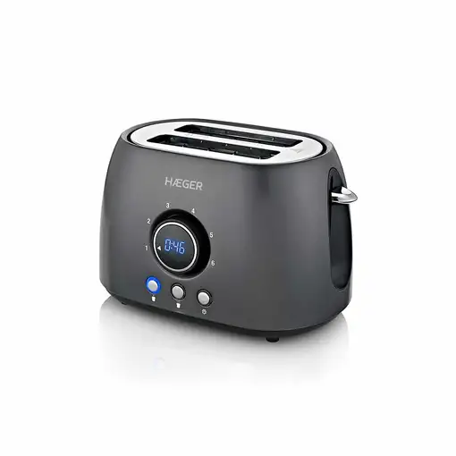 Haeger TO-08D.012A tostadora 6 2 rebanada(s) 800 W Gris