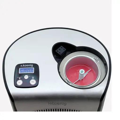 H.Koenig HF250 máquina para helados 1,5 L 150 W Negro, Acero satinado