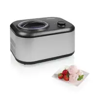Princess 282608 Compresor de helados 1 L 100 W Negro, Acero inoxidable