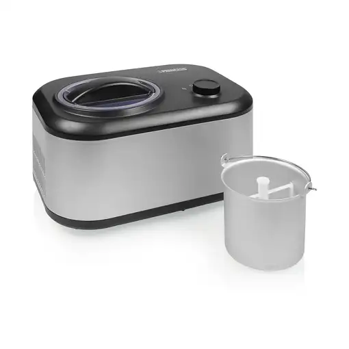 Princess 282608 Compresor de helados 1 L 100 W Negro, Acero inoxidable