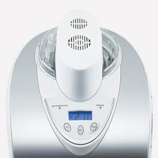 H.Koenig HF180 máquina para helados Heladera tradicional 1,5 L 135 W Plata, Blanco