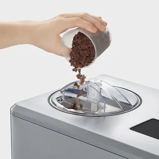 Severin EZ 7407 máquina para helados Compresor de helados 1,2 L 135 W Negro, Acero