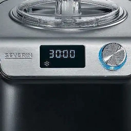 Severin EZ 7407 máquina para helados Compresor de helados 1,2 L 135 W Negro, Acero