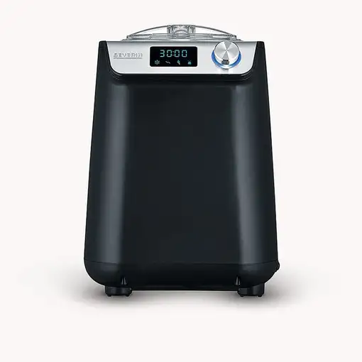 Severin EZ 7407 máquina para helados Compresor de helados 1,2 L 135 W Negro, Acero