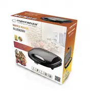 Esperanza EKT008 gofrera 2 barquillo(s) 1000 W Negro