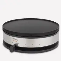 H.Koenig KREP56 crepera 1500 W Negro, Acero inoxidable