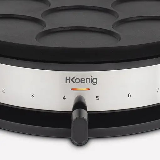 H.Koenig KREP56 crepera 1500 W Negro, Acero inoxidable