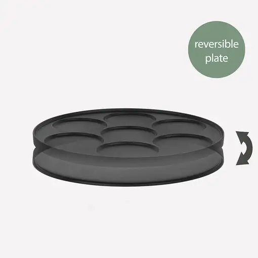 H.Koenig KREP56 crepera 1500 W Negro, Acero inoxidable