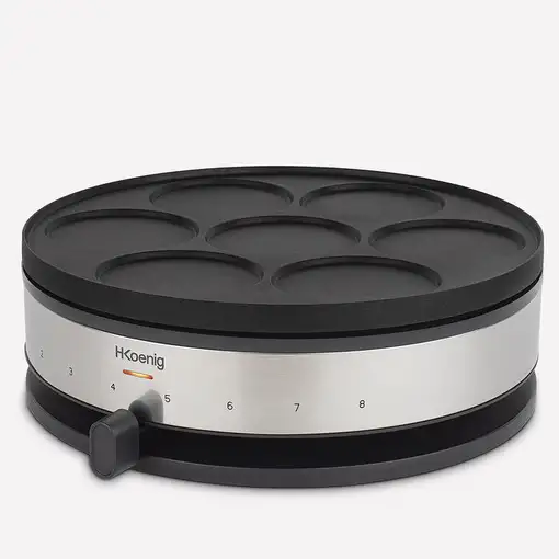 H.Koenig KREP56 crepera 1500 W Negro, Acero inoxidable