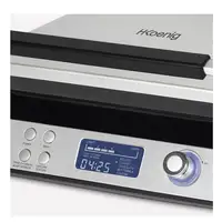 WËASY GFX800 gofrera 2 barquillo(s) 1600 W Negro, Plata