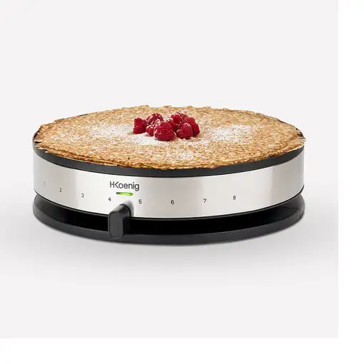 H.Koenig KREP29 crepera 1 crep(s) 1300 W Negro, Acero inoxidable