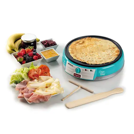 Ariete 0202/01 crepera 1 crep(s) 1000 W Azul, Plata, Blanco