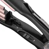 BaByliss The Crimper Plancha alisadora y rizadora para flequillo Caliente Negro, R