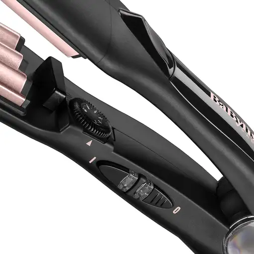 BaByliss The Crimper Plancha alisadora y rizadora para flequillo Caliente Negro, R