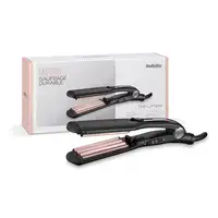 BaByliss The Crimper Plancha alisadora y rizadora para flequillo Caliente Negro, R