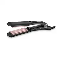 BaByliss The Crimper Plancha alisadora y rizadora para flequillo Caliente Negro, R