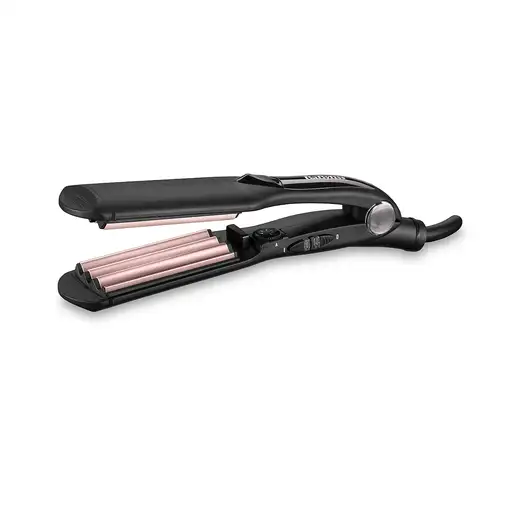 BaByliss The Crimper Plancha alisadora y rizadora para flequillo Caliente Negro, R