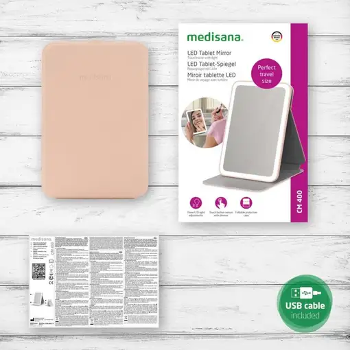 Medisana CM 400 espejo para maquillaje Independiente Rectangular