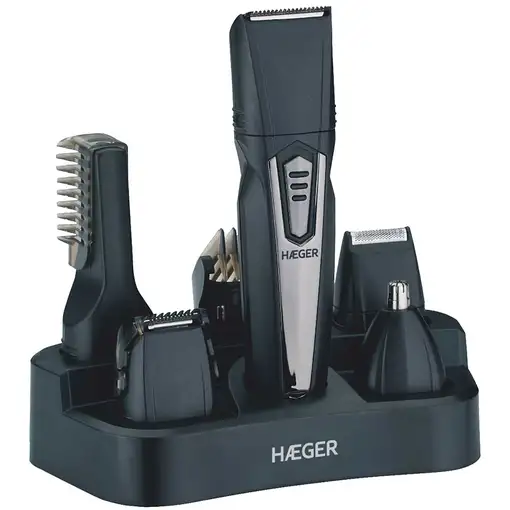 Haeger Trimmer 5 in 1 Negro, Plata