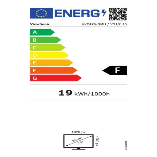 Viewsonic VX Series VX2476-SMH LED display 60,5 cm (23.8\) 1920 x 1080 Pixeles Ful