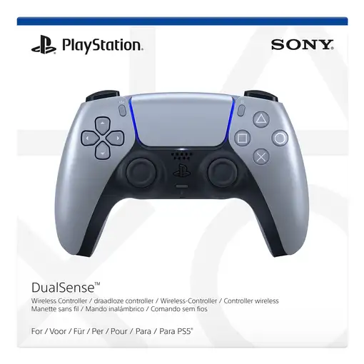 Sony DualSense Plata Bluetooth/USB Gamepad Analógico/Digital PlayStation 5