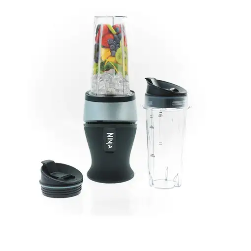 Ninja QB3001 0,47 L Batidora de vaso 700 W Negro, Plata