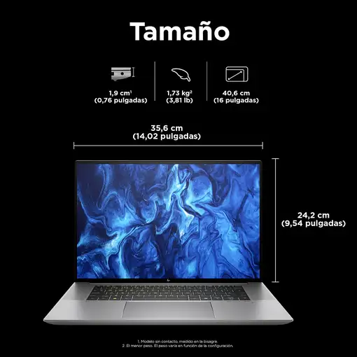 HP ZBook Studio 16 G11 Intel Core Ultra 7 165H Estación de trabajo móvil 40,6 cm (