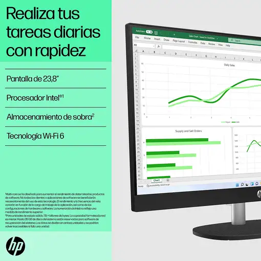 HP 24-cr0048ns Intel® Core™ i5 i5-1335U 60,5 cm (23.8\) 1920 x 1080 Pixeles PC tod