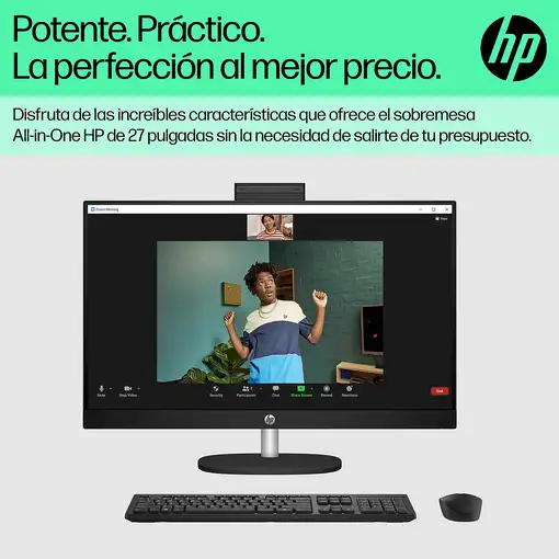 HP 27 inch All-in-One 27-cr0089ns PC Intel® Core™ i5 i5-1335U 16 GB DDR4-SDRAM 512